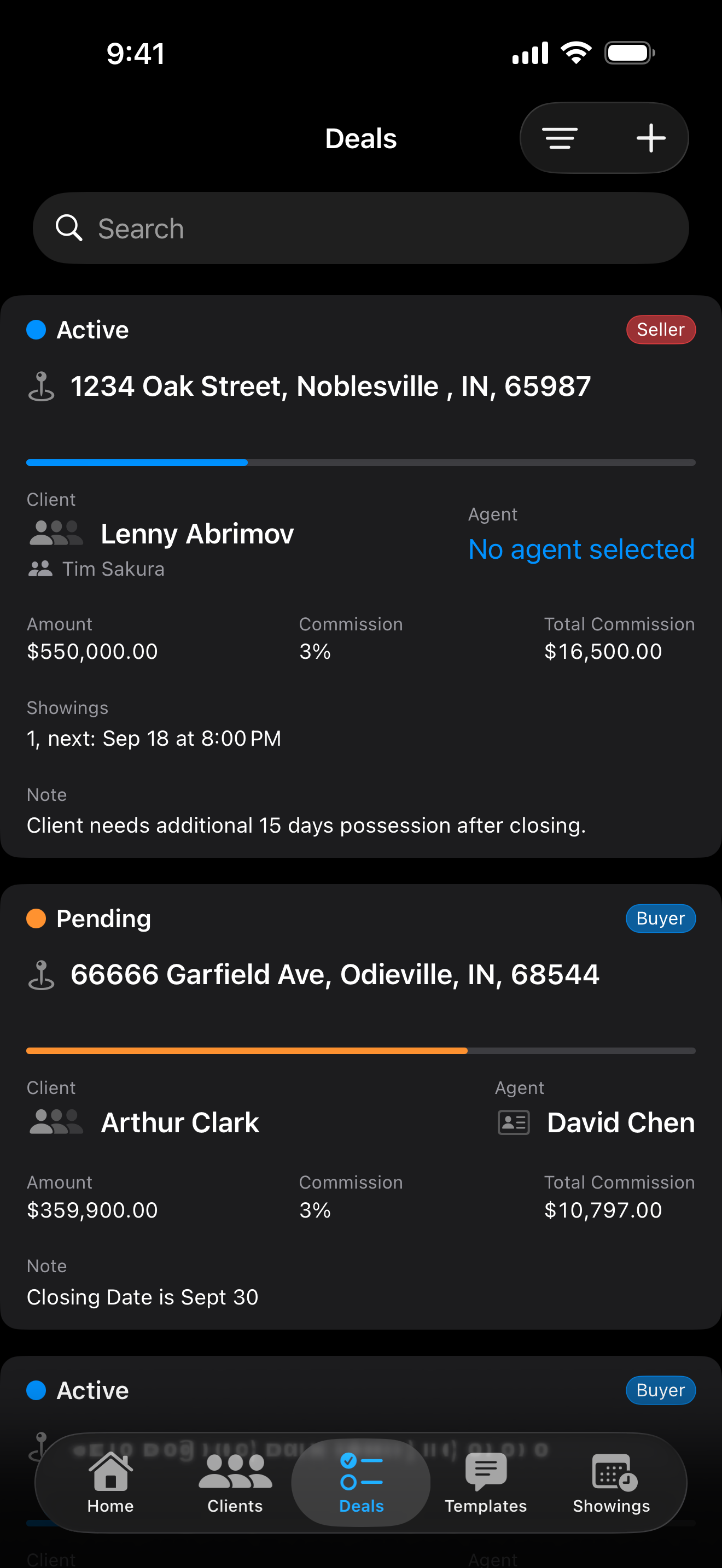 Every deal, from prospect to closing